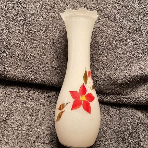 Vintage Hand Painted Christmas Vase - Picture 3 of 8
